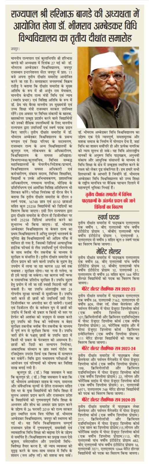 Dr. Bhimrao Ambedkar Law University